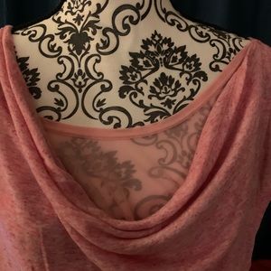 Philosophy multilayered shirt with elastic waist